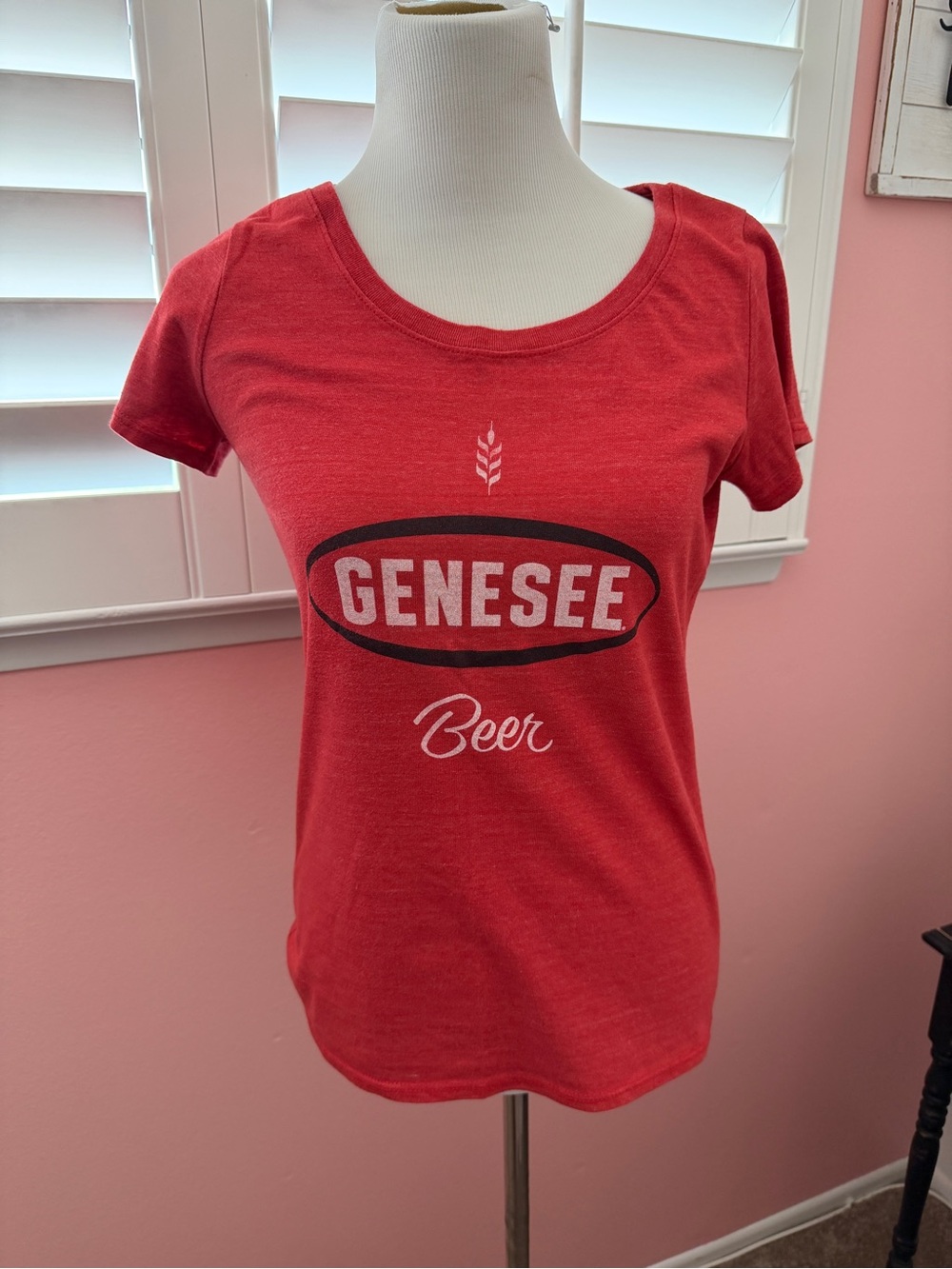 Genesee Beer Women's Red Logo Tee